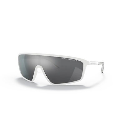 Armani Exchange AX4119S Sunglasses 81566G matte white - three-quarters view