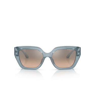 Gafas de sol Armani Exchange AX4125SU 82408Z shiny transparent azure - Vista delantera