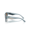 Occhiali da sole Armani Exchange AX4125SU 82408Z shiny transparent azure - anteprima prodotto 3/3