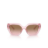 Occhiali da sole Armani Exchange AX4125SU 833911 shiny transparent pink - anteprima prodotto 1/3