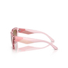 Lunettes de soleil Armani Exchange AX4125SU 833911 shiny transparent pink - Vignette du produit 3/3