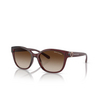 Occhiali da sole Armani Exchange AX4127S 824113 shiny transparent red - anteprima prodotto 2/3