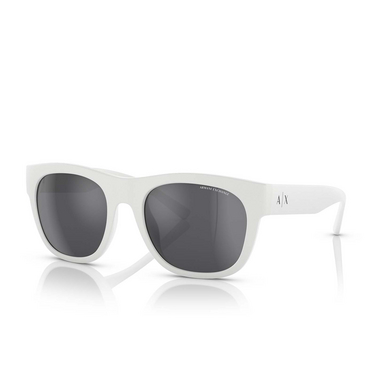 Armani Exchange AX4128SU Sunglasses 83156G matte white - three-quarters view