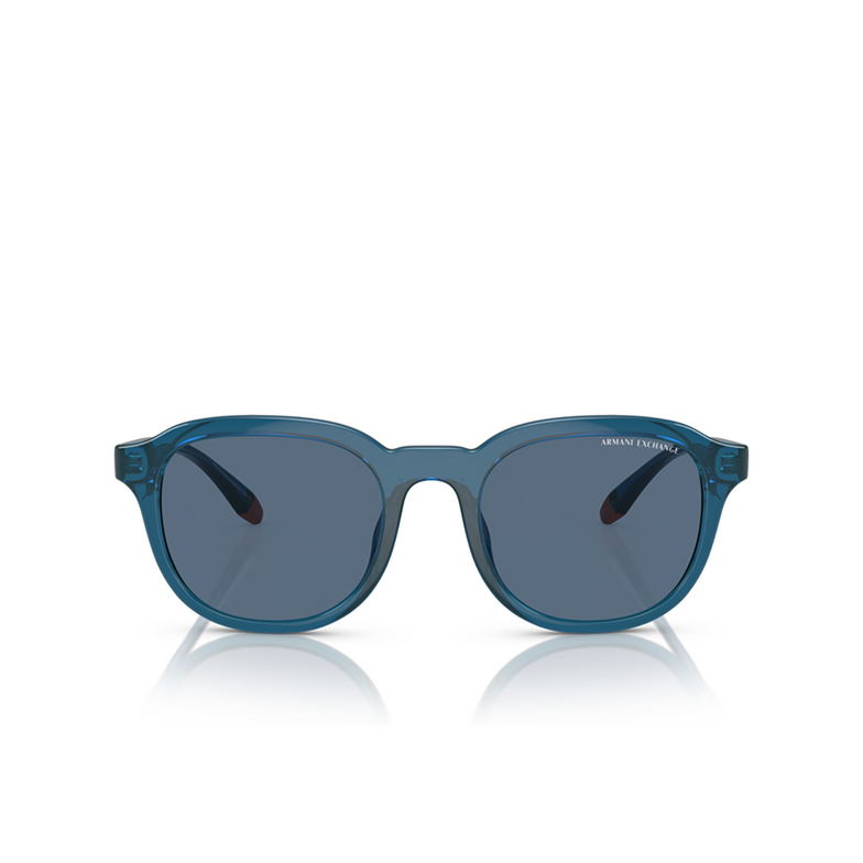 Gafas de sol Armani Exchange AX4129SU 818780 shiny transparent blue - 1/3