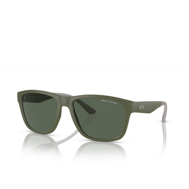 Lunettes de soleil Armani Exchange AX4135S 830171 matte green - Vue trois quarts