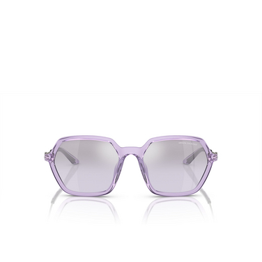 Occhiali da sole Armani Exchange AX4139SU 82367P shiny transparent violet - frontale