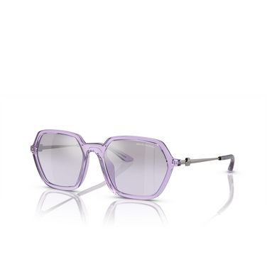 Armani Exchange AX4139SU Sunglasses 82367P shiny transparent violet - three-quarters view