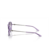 Lunettes de soleil Armani Exchange AX4139SU 82367P shiny transparent violet - Vignette du produit 3/3