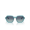 Occhiali da sole Armani Exchange AX4139SU 82374S shiny transparent petroleum - anteprima prodotto 1/3