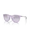 Lunettes de soleil Armani Exchange AX4140S 82367P shiny transparent violet - Vignette du produit 2/3