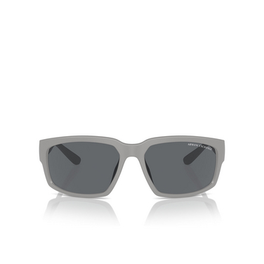 Lunettes de soleil Armani Exchange AX4142SU 818087 matte grey - Vue de face