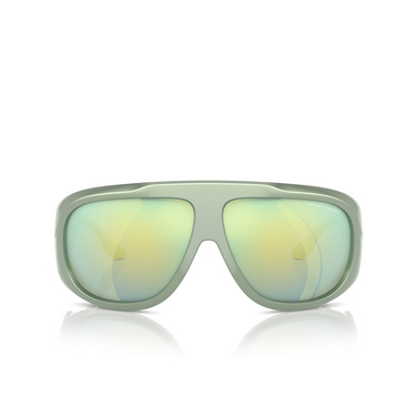 Lunettes de soleil Armani Exchange AX4143SU 8354/2 metalized green - Vue de face