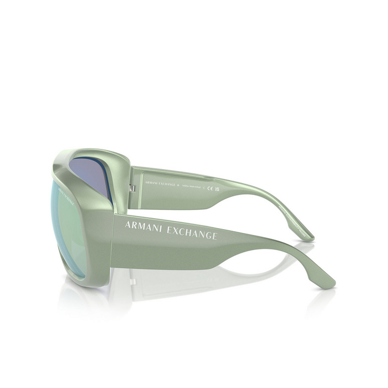 Armani Exchange AX4143SU Sunglasses 8354/2 metalized green - 3/3