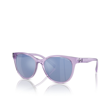 Armani Exchange AX4144SU Sunglasses 82361U shiny transparent violet - three-quarters view