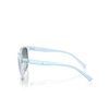 Lunettes de soleil Armani Exchange AX4144SU 8345D6 shiny transparent blue - Vignette du produit 3/3