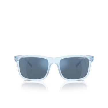 Gafas de sol Armani Exchange AX4145S 834555 shiny transparent blue - Vista delantera