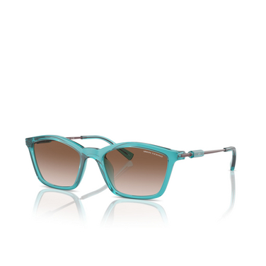 Armani Exchange AX4146SU Sunglasses 835113 shiny transparent green - three-quarters view