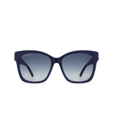 Gafas de sol Balenciaga BB0102SA 005 blue - Vista delantera