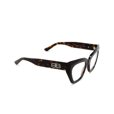 Balenciaga BB0238O Korrektionsbrillen 002 havana - Dreiviertelansicht