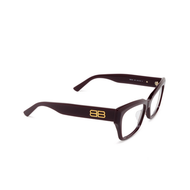 Balenciaga BB0274O Korrektionsbrillen 003 red - Dreiviertelansicht