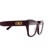 Gafas graduadas Balenciaga BB0274O 003 red - Miniatura del producto 3/4