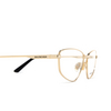 Gafas graduadas Balenciaga BB0281O 002 gold - Miniatura del producto 3/4