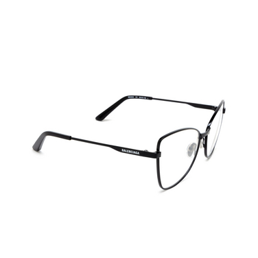 Balenciaga BB0282O Korrektionsbrillen 001 black - Dreiviertelansicht