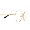 Gafas graduadas Balenciaga BB0282O 002 gold - Miniatura del producto 3/4