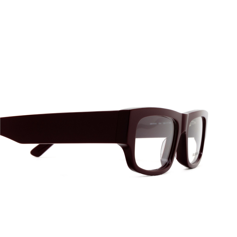 Gafas graduadas Balenciaga BB0304O 004 burgundy - 3/5