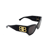 Balenciaga BB0322S Sunglasses 002 black - product thumbnail 2/4