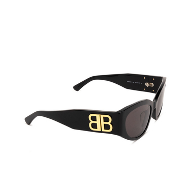 Balenciaga BB0324SK Sunglasses 002 black - three-quarters view