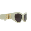 Lunettes de soleil Balenciaga BB0324SK 009 ivory - Vignette du produit 3/4