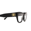 Balenciaga BB0326O Korrektionsbrillen 001 black - Produkt-Miniaturansicht 3/4