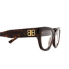 Balenciaga BB0326O Korrektionsbrillen 002 havana - Produkt-Miniaturansicht 3/4