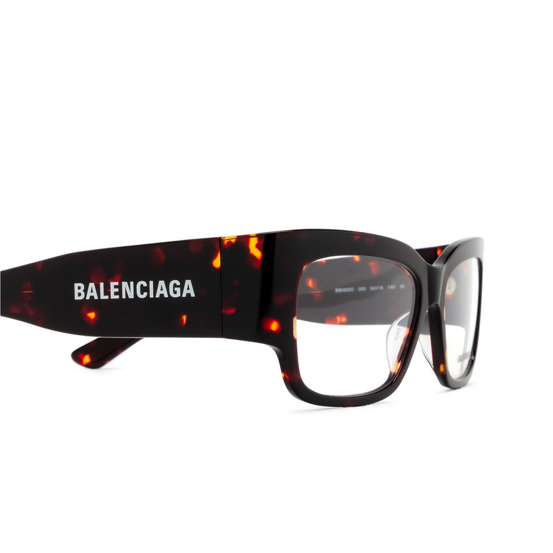 Balenciaga BB0332O Korrektionsbrillen 003 havana - 3/4