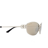 Gafas de sol Balenciaga BB0336S 006 silver - Miniatura del producto 3/4