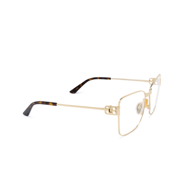 Balenciaga BB0339O Korrektionsbrillen 003 gold - Dreiviertelansicht