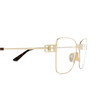 Gafas graduadas Balenciaga BB0339O 003 gold - Miniatura del producto 3/4