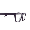 Lunettes de vue Balenciaga BB0342O 007 violet - Vignette du produit 3/4