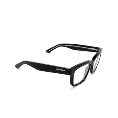 Balenciaga BB0343O Korrektionsbrillen 005 black - Dreiviertelansicht