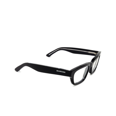Balenciaga BB0344O Korrektionsbrillen 001 black - Dreiviertelansicht