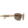 Lunettes de soleil Balenciaga BB0355S 002 gold - Vignette du produit 3/4