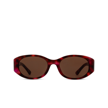 Lunettes de soleil Balenciaga BB0369SK 003 havana - Vue de face