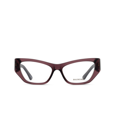 Lunettes de vue Balenciaga BB0372O 004 violet - Vue de face