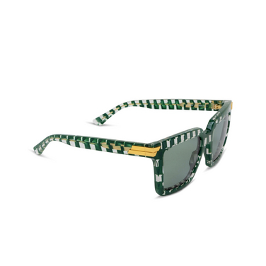 Gafas de sol Bottega Veneta BV1005S 010 green - Vista tres cuartos