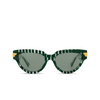 Gafas de sol Bottega Veneta BV1035S 008 green - Miniatura del producto 1/4