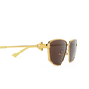 Bottega Veneta BV1185S Sunglasses 002 gold - product thumbnail 3/4