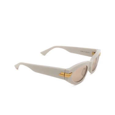 Gafas de sol Bottega Veneta BV1189S 007 white - Vista tres cuartos