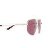 Bottega Veneta BV1194S Sunglasses 003 silver - product thumbnail 3/4