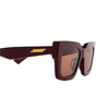 Bottega Veneta BV1212S Sunglasses 004 burgundy - product thumbnail 3/4